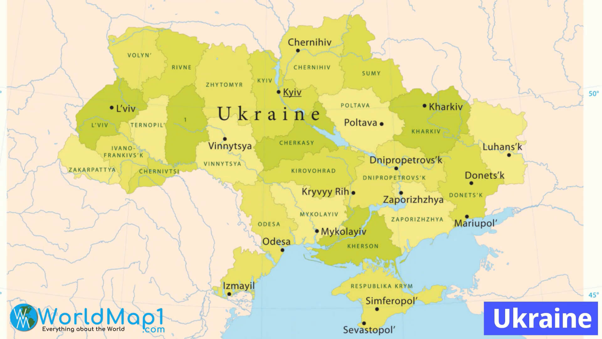 Ukraine Politique Carte